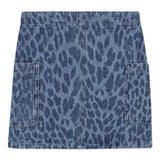 Zadig & Voltaire Voltaire Leopard Print Denim Skirt