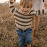 Rylee + Cru ASPEN SWEATER || SADDLE STRIPE Skipper & Scout