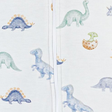 Baby Club Chic Baby Dinos Zip Footie Printed