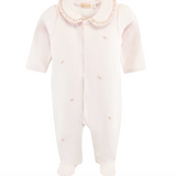 Baby Club Chic Collared Footie w Embroidery