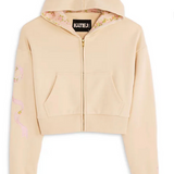 KatieJNYC Dylan Bow Cropped Zip Up
