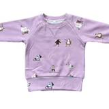 babysprouts Girls Ski Raglan Sweatshirt/Legging SET