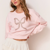 Love Shack Embellished Bow Rylan Pullover