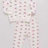 Pink Chicken Baby Jax Jogger Set - Mini Santa