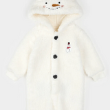Petit Lem Snow Cute Snowman Sherpa Playsuit