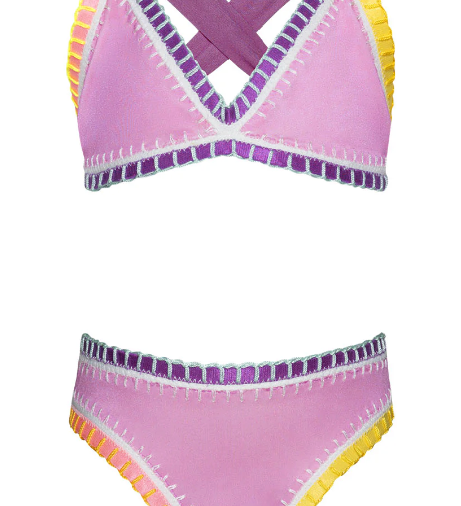 PQ Swim Rainbow Embroidered Bikini Skipper & Scout
