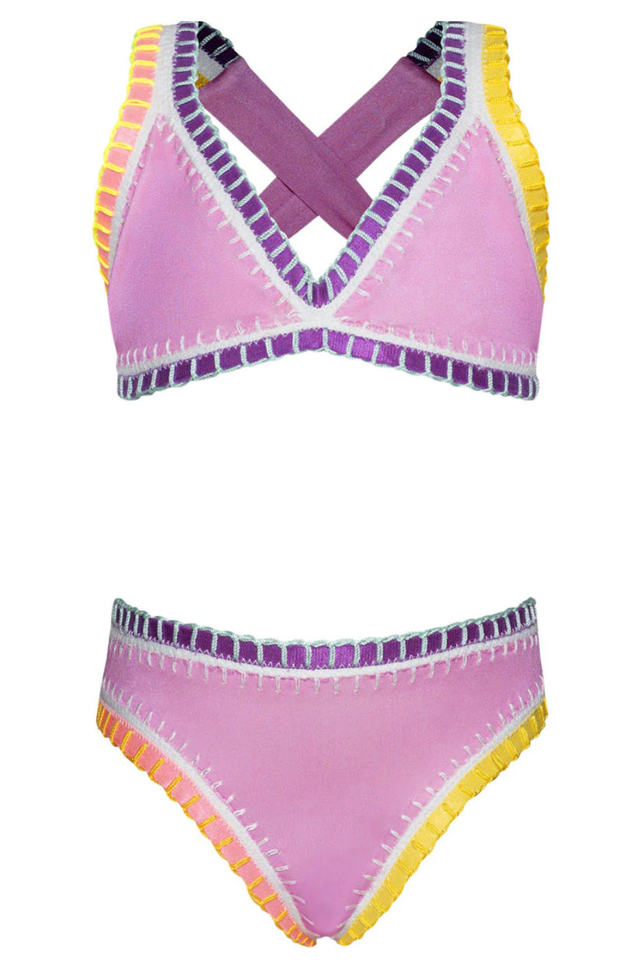 PQ Swim Rainbow Embroidered Bikini Skipper & Scout
