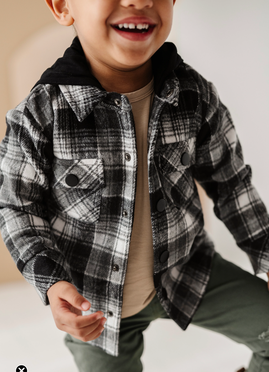 babysprouts HOODED SHACKET Skipper & Scout