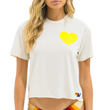 Aviator Nation Heart Print Boyfriend Tee