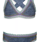PQ Swim Rainbow Embroidered Bikini Skipper & Scout