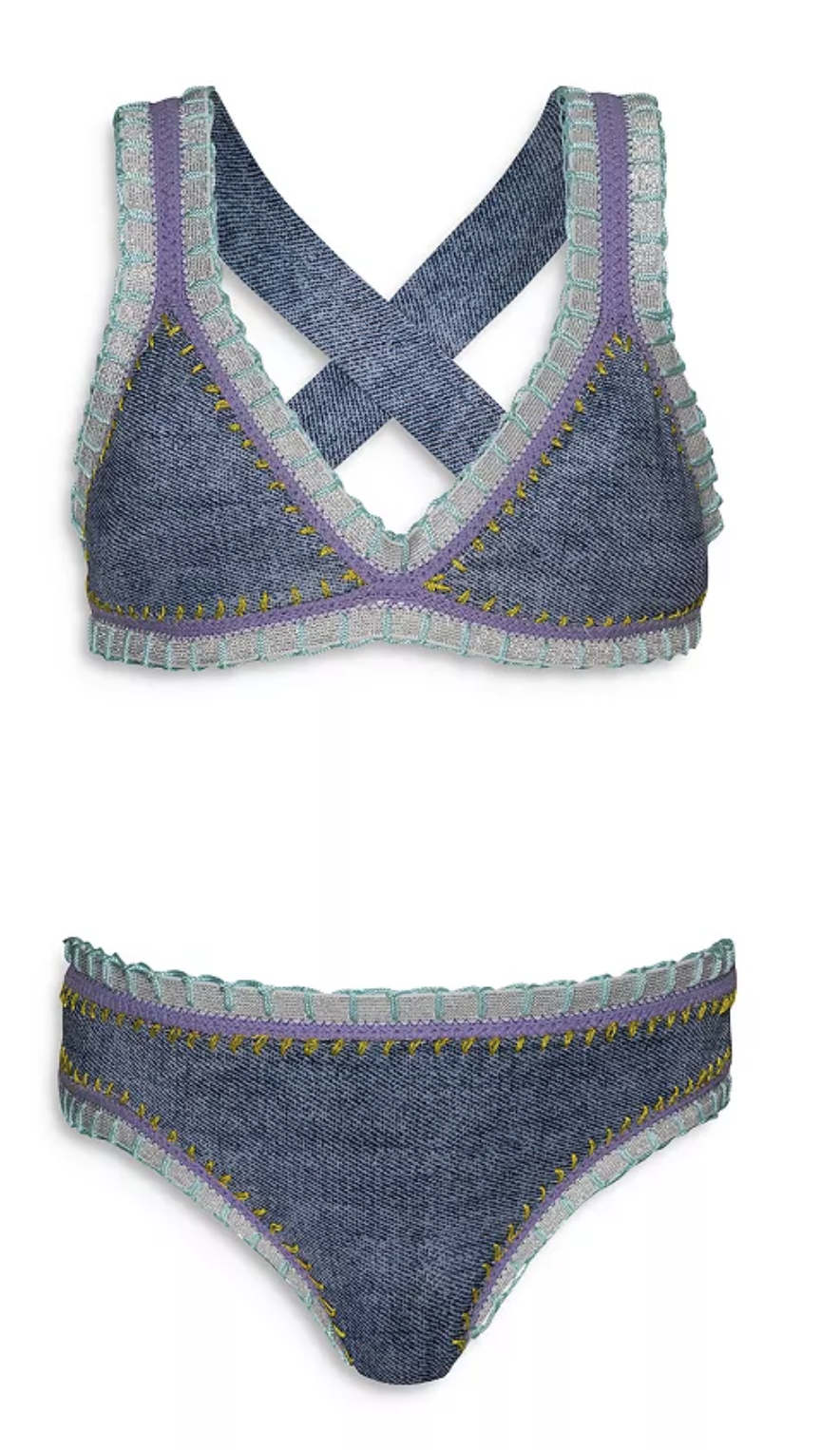 PQ Swim Rainbow Embroidered Bikini Skipper & Scout