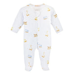Baby Club Chic Sweet Toys Zip Footie printed - NB