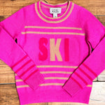 Autumn Cashmere Ski Stripe Crew Skipper & Scout