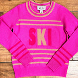 Autumn Cashmere Ski Stripe Crew Skipper & Scout