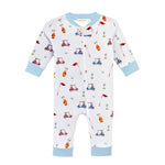 Baby Club Chic Golf Zip Coverall Printed - 12-18M