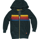 Aviator Nation Kids 5 Stripe Zip Hoodie