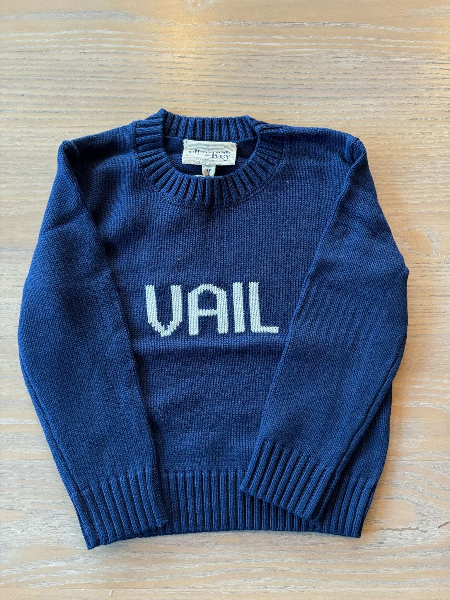 Ellsworth & Ivey Kids Vail Crewneck - Navy/Ivory Skipper & Scout