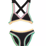 PQ Swim Rainbow Stitch Bikini Skipper & Scout