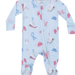 Angel Dear Ice Skating - 2 Way Zipper Footie Skipper & Scout