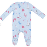 Angel Dear Ice Skating - 2 Way Zipper Footie Skipper & Scout