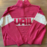 Ellsworth & Ivey Vail Block Quarter Zip - Pink/Ivory Skipper & Scout