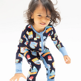 Angel Dear Vintage Ski Patches - 2 Way Zipper Romper Skipper & Scout