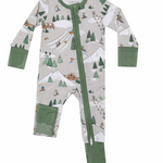 Angel Dear Winter Fun Skiers - 2 Way Zipper Romper Skipper & Scout
