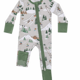 Angel Dear Winter Fun Skiers - 2 Way Zipper Romper Skipper & Scout