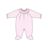 Baby Club Chic Smocked Bishop Footie