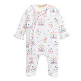 Baby Club Chic Printed Ruffle Footie Carousel