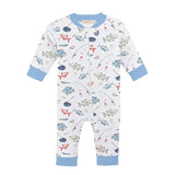 Baby Club Chic Fishing Day Zip Coverall Printed