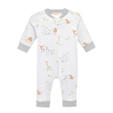 Baby Club Chic Safari Adventure Zip Coverall Printed - 0-3M