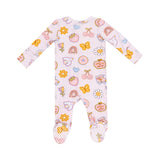 Angel Dear Groovy Vibes Stickers 2 Way Zipper Footie