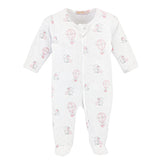 Baby Club Chic Dreamy Air Balloons Zip Footie Printed