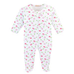Baby Club Chic Baby Tulips Zip Footie