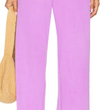 Aviator Nation Rugby Stitch Wide Leg Sweatpant