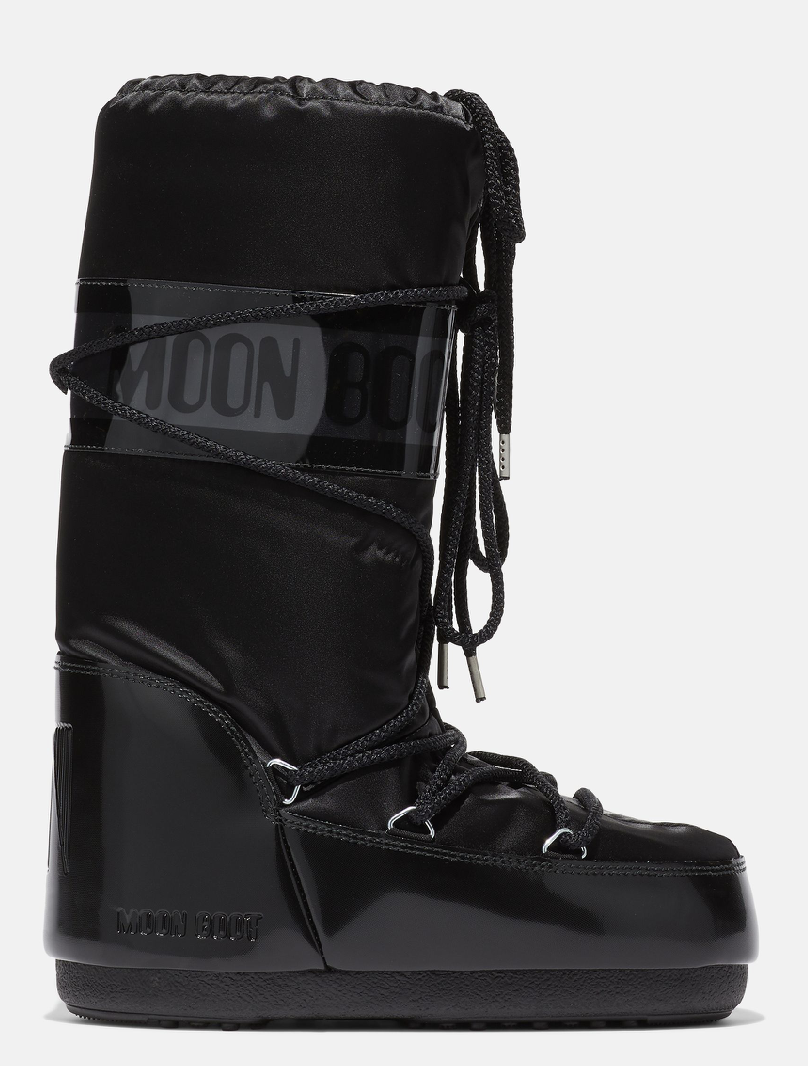 Moon Boot Icon Glance Tall - woflow - Black