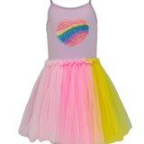 Lola & the Boys Rainbow Heart Tulle Dress Skipper & Scout 