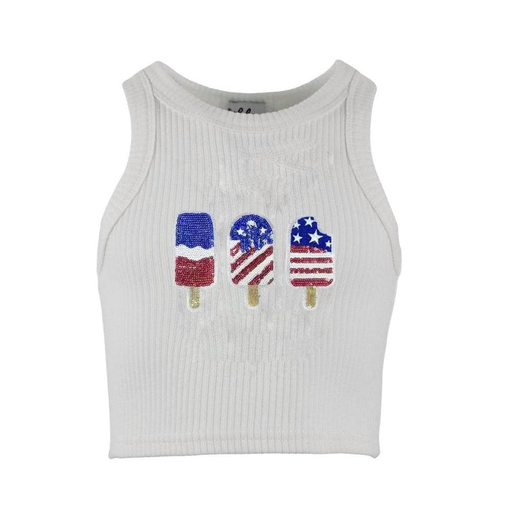 Lola & the Boys Icy Bomb Pop Tank/Tutu Set