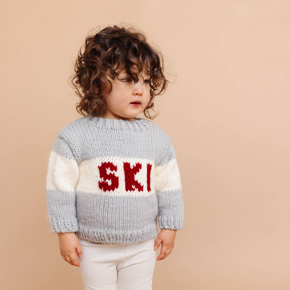 The Blueberry Hill Ski Sweater Bowie Grey Skipper & Scout 