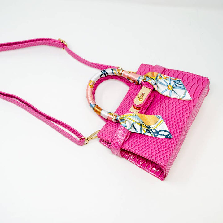 Tiny Treats Crocodile Scarf Handbag