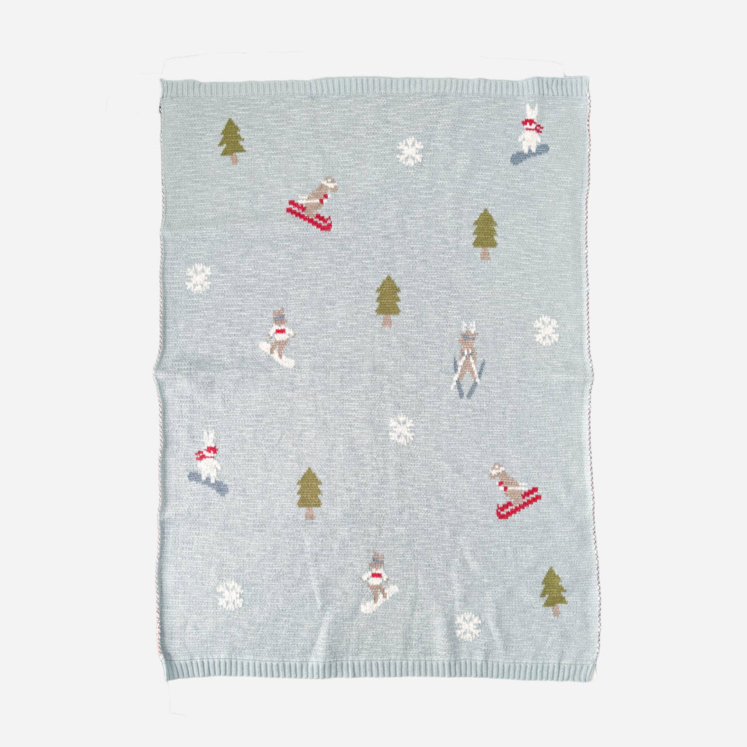 The Blueberry Hill Ski Baby Blanket