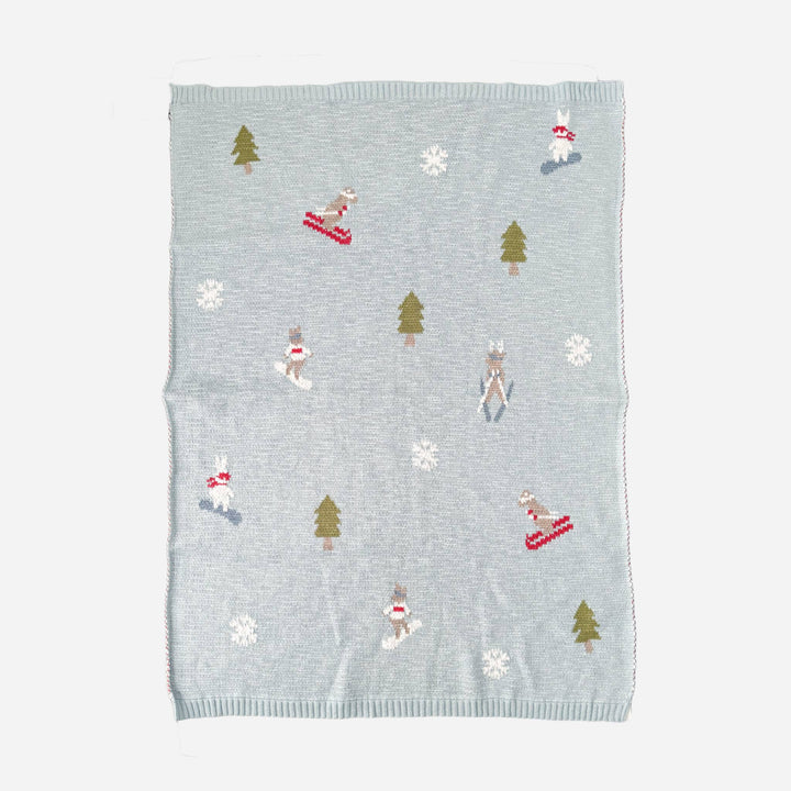 The Blueberry Hill Ski Baby Blanket