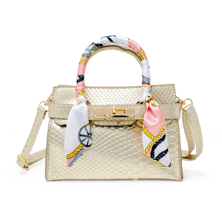 Tiny Treats Crocodile Scarf Handbag