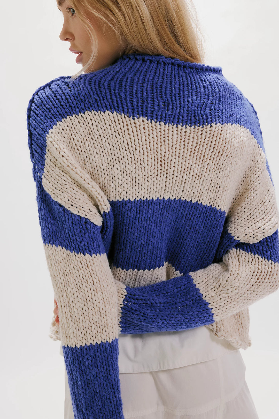 Free People Opal Rugby Striped Sweater
