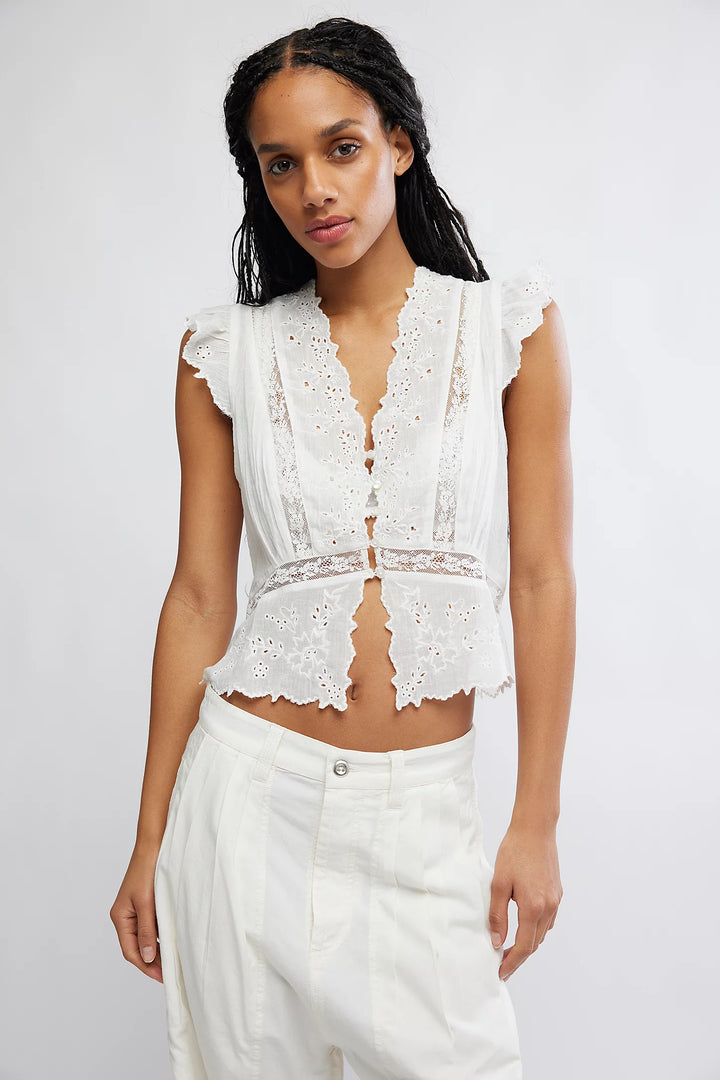 Free People Day Dreamer Ruffle Top