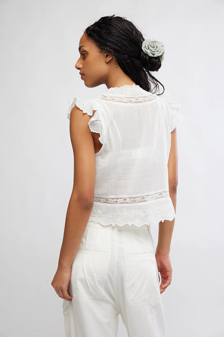 Free People Day Dreamer Ruffle Top