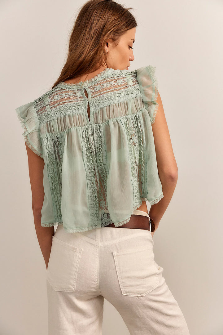 Free People Sun Drenched Blouse