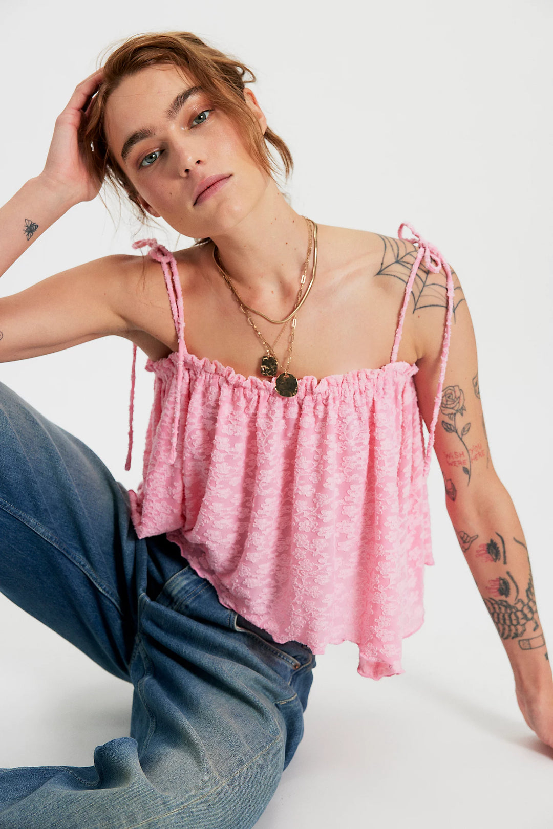 Free People Briana Floral Tank