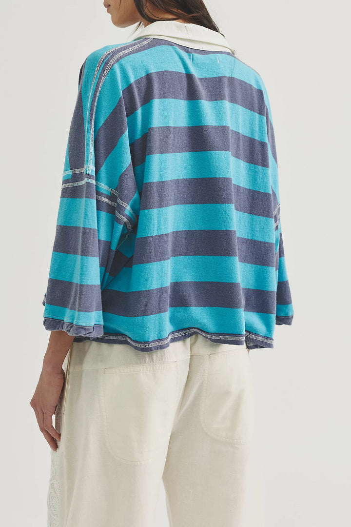 Free People Auggie Rugby Striped Tee